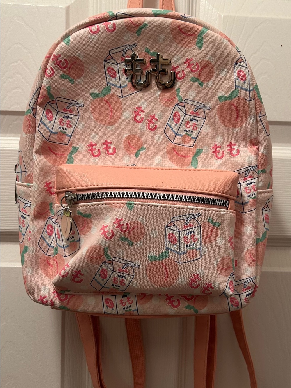 Bioworld Pastel Peach Milk Mini Backpack Pink